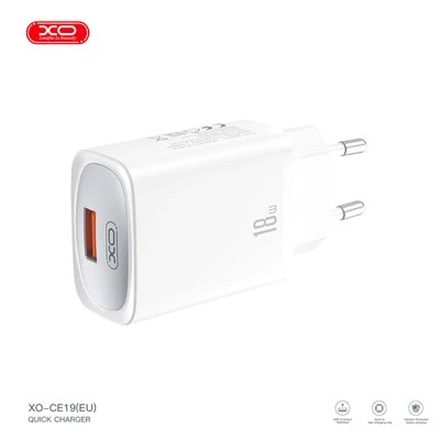 อะแดปเตอร์ชาร์จเร็ว XO CE19 QC18W 1USB-A